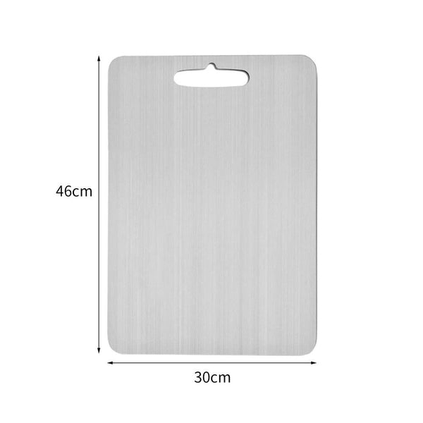 Stainless Steel Cutting Board Double-Sided Chopping Boards for Kitchen Camping