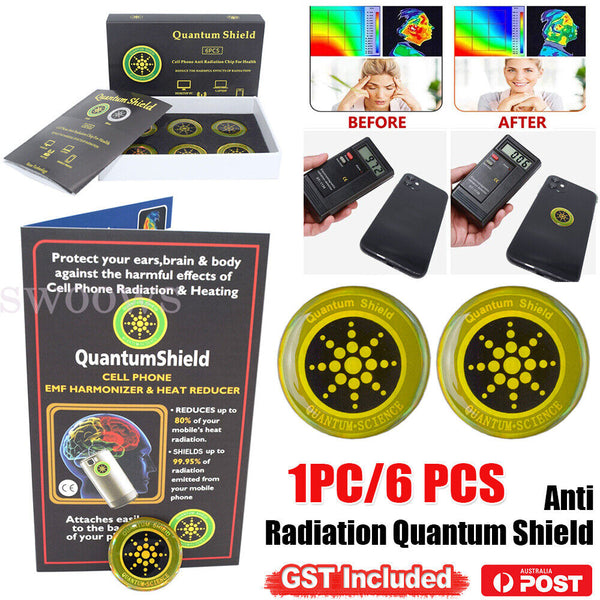 1/6 Anti Radiation Quantum Shield EMF Protection Neutraliser Chip Phone Stickers