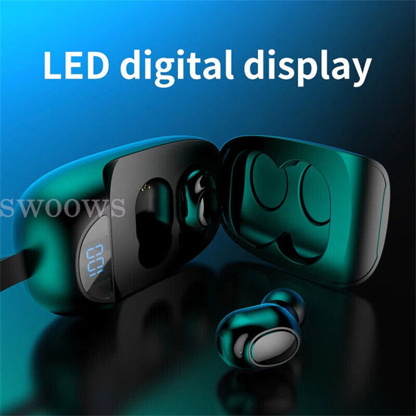 Bluetooth 5.0 Earphone Headset TWS Wireless Mini Earbuds Stereo Bass Headphones