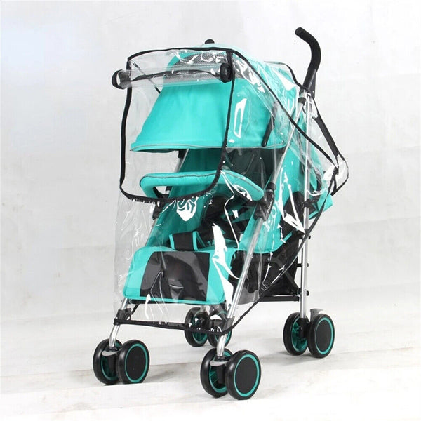 Universal Rain Cover Pushchair Stroller Baby Buggy Wind Shield Pram Clear Window