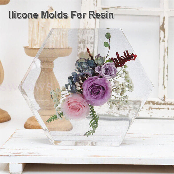 Large Heart Resin Casting Mold Silicone Dried Flower Specimen Making Epoxy Mould