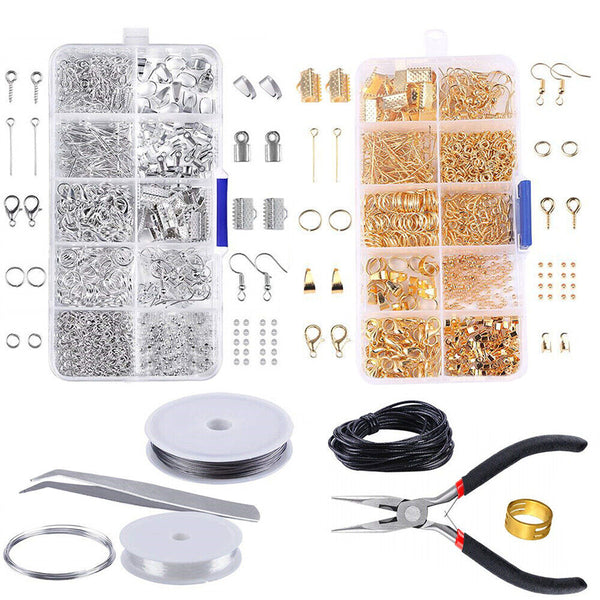 Jewellery Making Findings Kit DIY Wire Pliers Set Starter Tools Necklace Repair