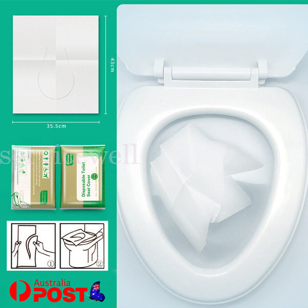 UP1500pcs Toilet Seat Covers Paper Biodegradable Disposable Sanitary Flushable