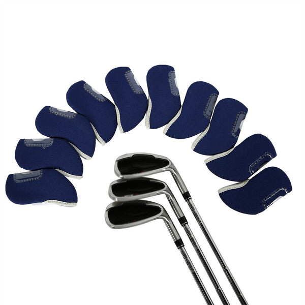 10Pcs Iron Head Covers Golf Head Protector Golf Head Covers Golf Club Protector.