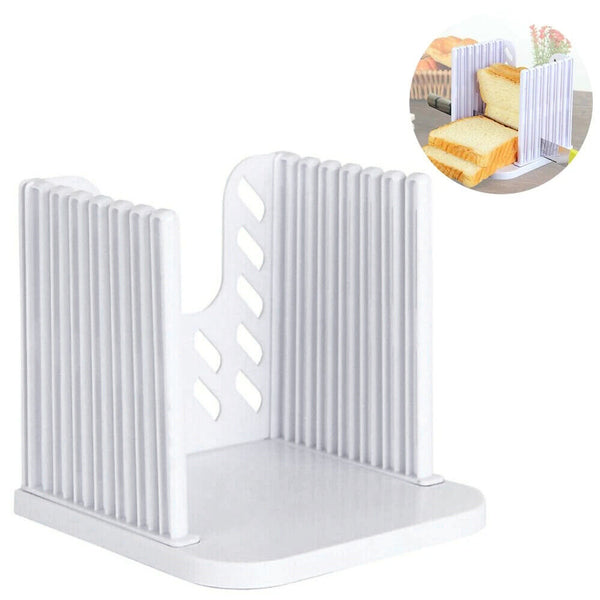 2pc Bread Slicer Cutter Mold Maker Slicing Cutting Guide Loaf Toast Kitchen Tool