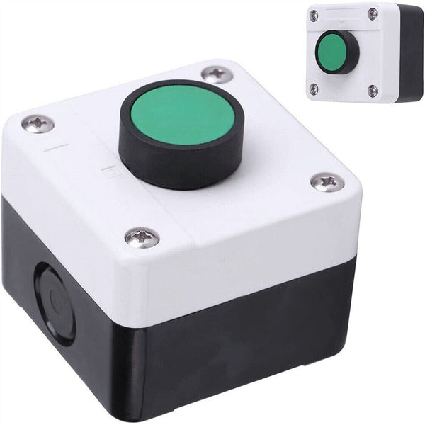 Weatherproof Green Push Button Switch One Button Control Box For Gate Opener ABS