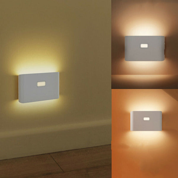 Smart LED Night Light Motion Sensor Closet Cabinet Bedside Lamp USB Rechargeable