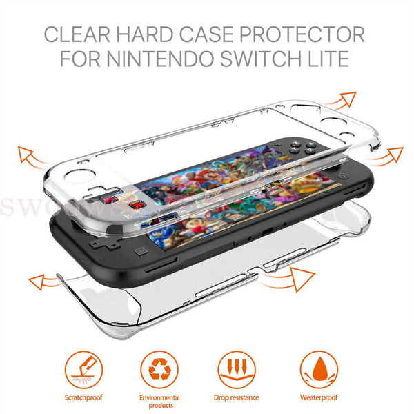 New Hard Case Cover Clear Shockproof Protective For Nintendo Switch Lite