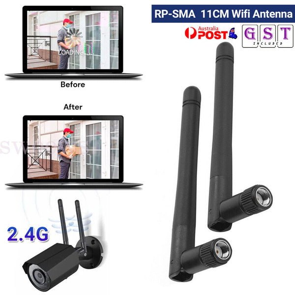 2/4pcs RP-SMA Male 11CM Wifi Antenna Dual‑Band Antenna 2.4G 4G Wireless Home DIY