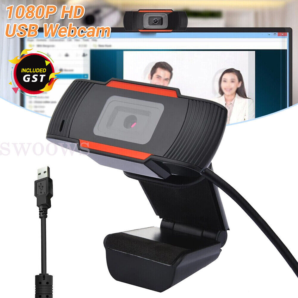 1080P Full HD Webcam Camera Auto Focus USB2.0 Web Cam Mic for PC Computer Laptop