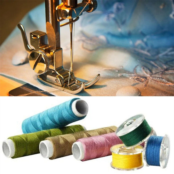 64Rolls Sewing Machine Line thread Spool Set Bobbin Cotton Reel Needle Tape Kit