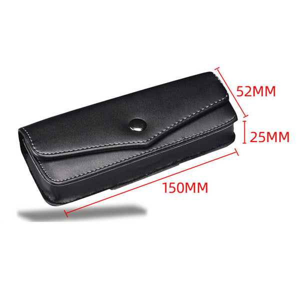 Belt Wearable Glasses Storage Box PU Glasses Case Carrying Cases Phone Bags AU