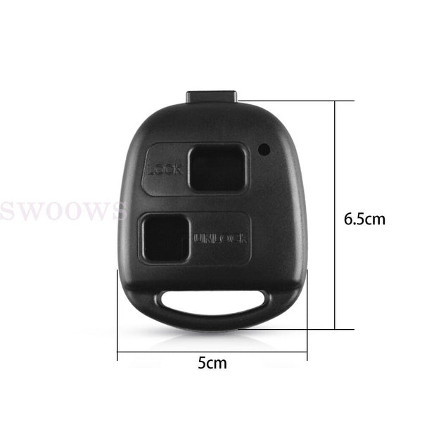 2 Button Remote Car key shell for Toyota Prado Avensis Corolla Rav Kluger Tarago