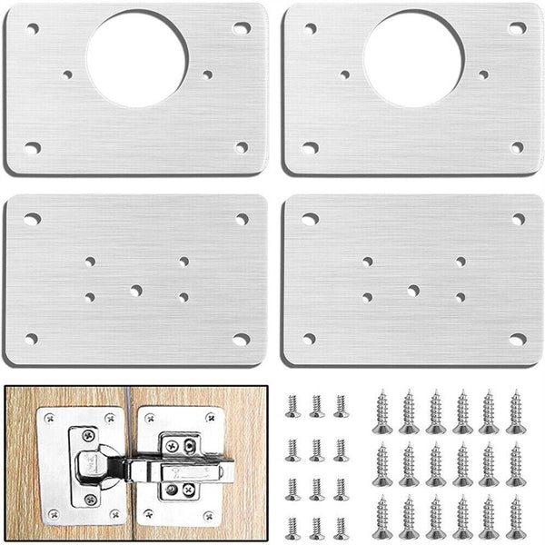 Kitchen Cupboard Door /Hinge Repair Kit Hinge Repair Plate Cabinet Mount-Tool AU