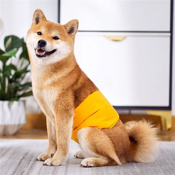 Male Pet Dog Puppy Nappy Diaper Belly Wrap Band Sanitary Pants Underpants XS-XL