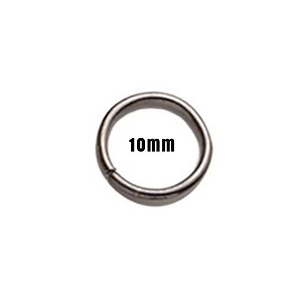 Jump Ring 10mm Silver Findings DIY Jewellery Open Connector Stainless Steel