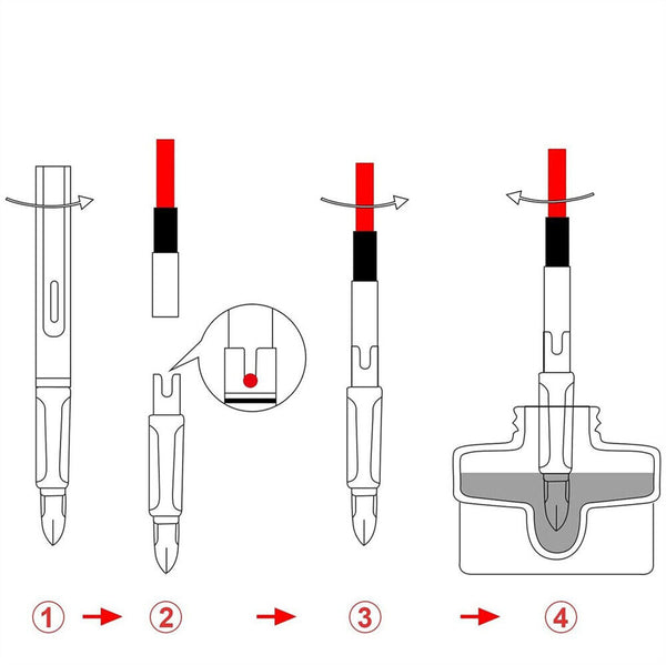 1-3x Fountain Pen Converter Ink Cartridge FOR Lamy Z28 AL-star Safari ABC Vista