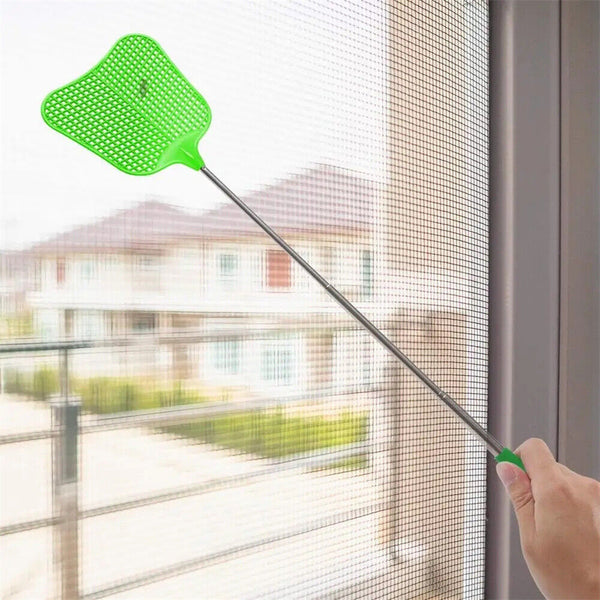 UPTO 4pcs Fly Swatter Extendable Handle Telescopic Insect Mosquito up to 65cm