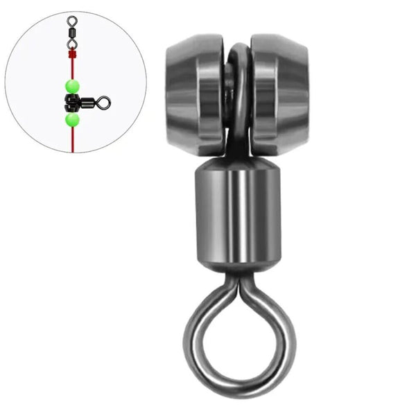 UP50x 3 Way Method Feeder Swivel Black 3 Way Swivel Ring Fishing Accessories