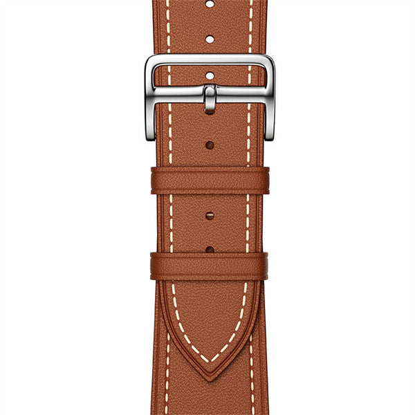 NEW Hermès Leather Strap for Apple iWatch Band Series 9 8 7 6 5 4 3 SE 45 44 41