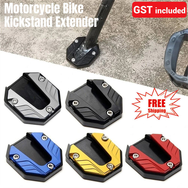 Motorcycle Bike Kickstand Extender Foot Side Stand Extension Pad Support Plate