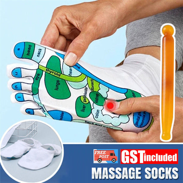 Foot Acupressure Reflexology Massage Socks Anti Slip Breathable Sock Unisex Yoga