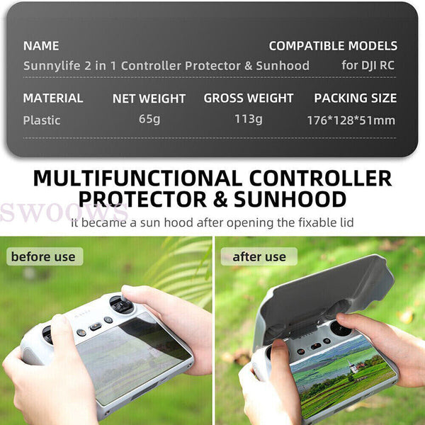 Sun Hood Guard Controller Protector Screen For DJI Mini 3 Pro RC Remote