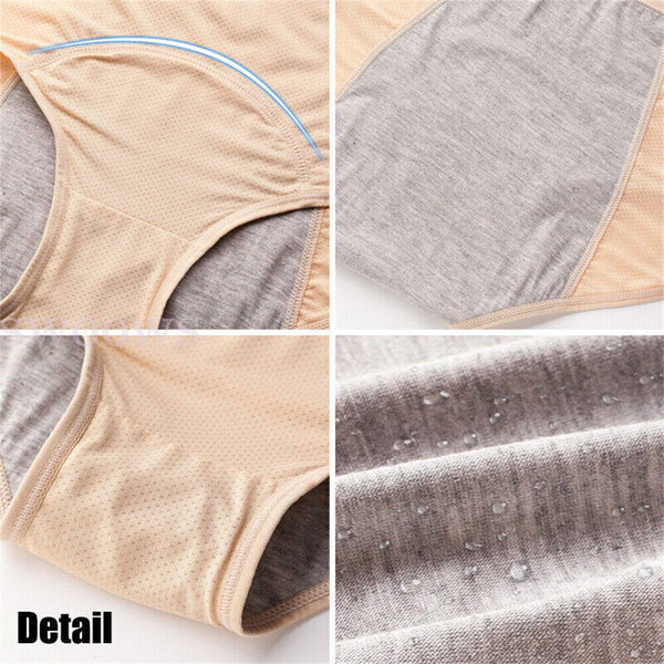 Pants Menstrual Pants Underwear Mesh Leakproof High Waist Protective for Women