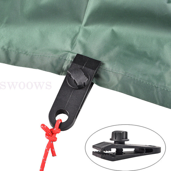 5-100PCS Awning Tarp Tent Clips Canvas Clamps Heavy Duty Camping Survival Grip