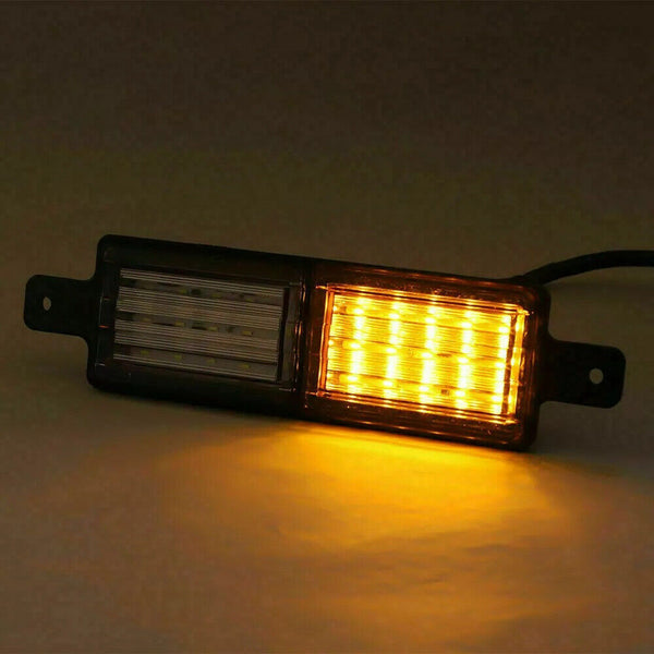 2pcs 30 LED Bullbar Indicator Lights Front DRL Amber Park For Marker Lamp