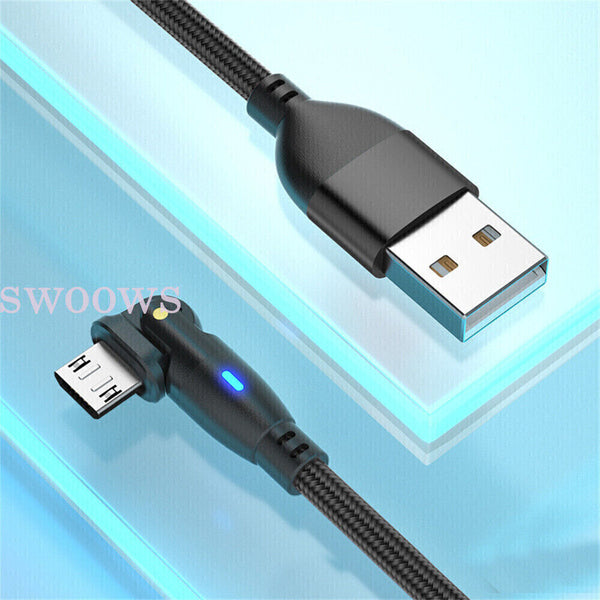 Charging Cable USB A To USB C/Micro USB For Samsung Data Charger Cord 2M 1M 0.5M