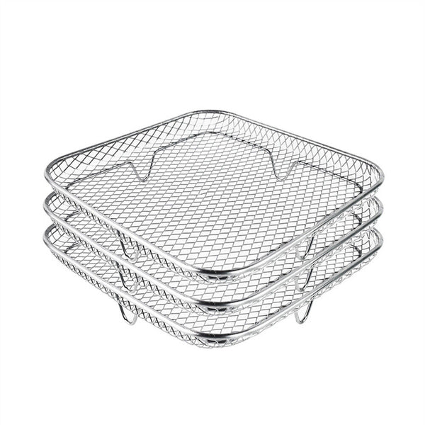 8" Three Stackable Air Fryer Rack Baking Basket for Instant Vortex Air Fryer AU