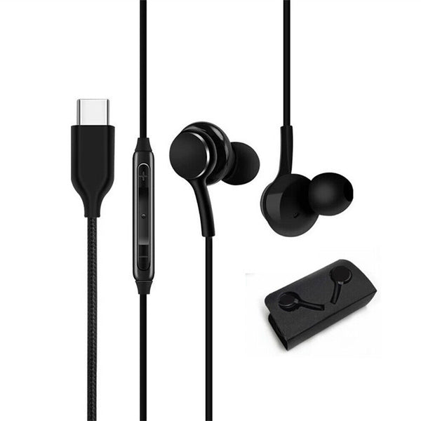 USB Type C Handsfree Earphone for Samsung Galaxy S20 S21a Note 20 Pixel 4 (JS08)