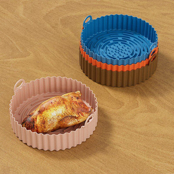 Non-Stick Air Fryer Silicone Pot Air Fryer Basket Liner Reusable Baking Tray Mat