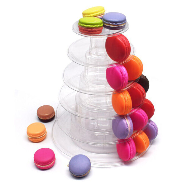 6 Tiers Macaron Tower Holder Display Rack Chocolate Cupcake Stand Wedding Party