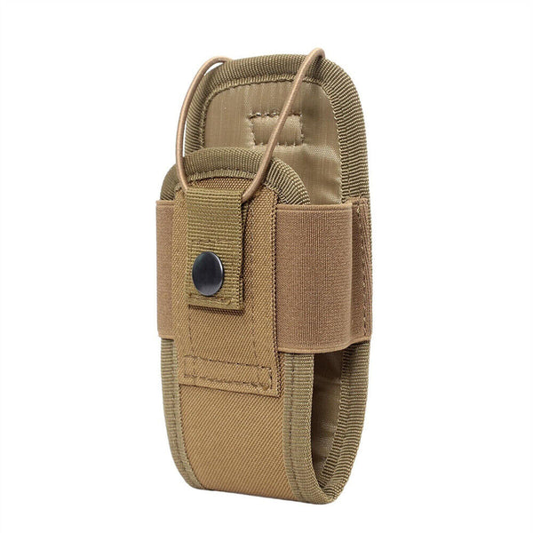 1/2x Tactical Radio Holder Outdoor Walkie Talkie Pouch Case Belt Holster Bag