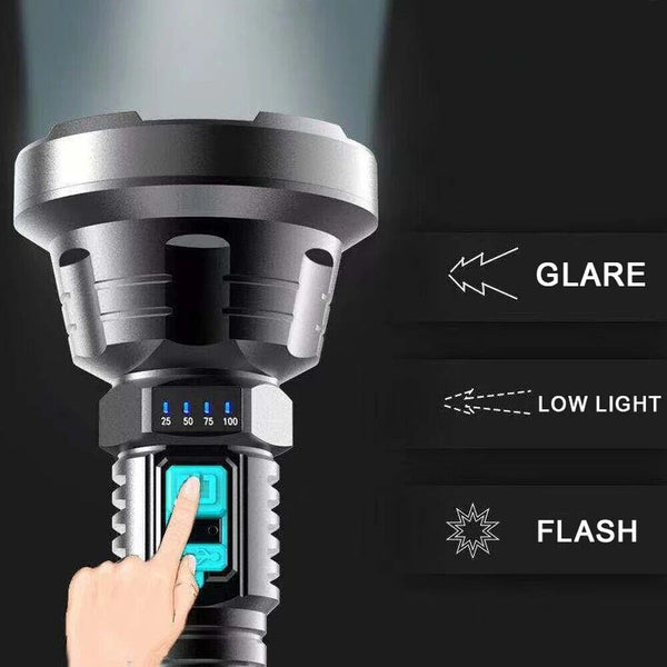 12000000LM USB Rechargeable Lamp High Powered LED Flashlight Super Bright Torch