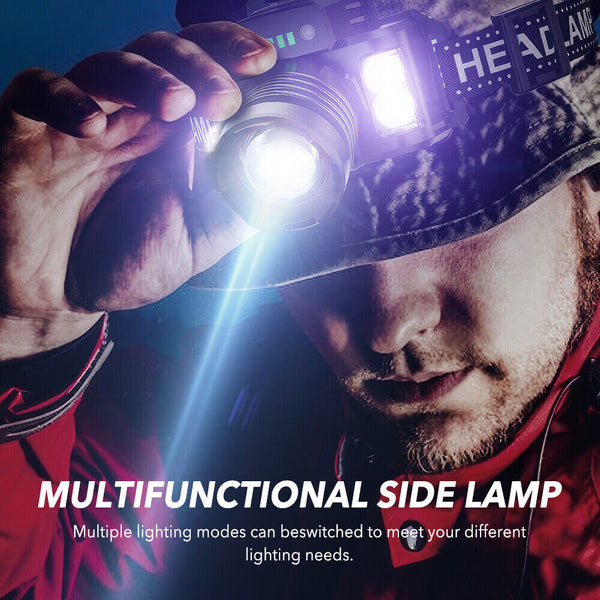 Rechargeable LED Headlamps Flashlight Torch Head Light Waterproof Work Lamp AU