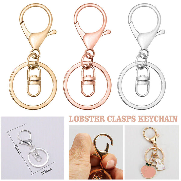 UP50 Swivel Keyring Lobster Clasps Keychain Key Ring Clasp Lanyard Trigger Clips