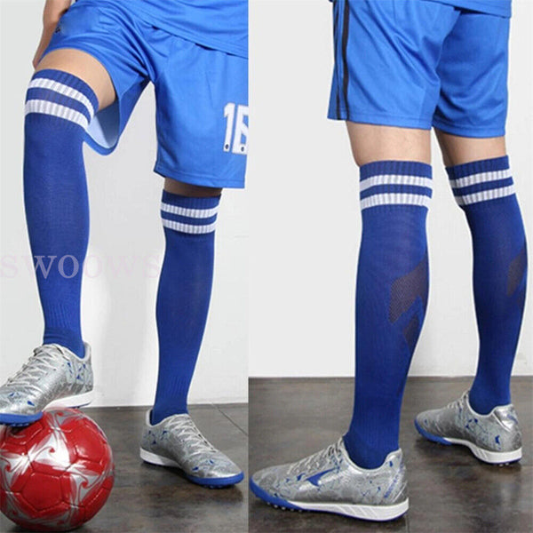 Up 3 Pair Kids Adult High Knee Football Sport Socks Footy Soccer Baseball Hockey