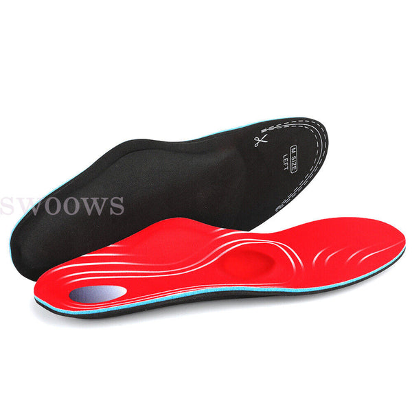 Orthotic Insoles Insert Shoes High Arch Support Plantar Flat Feet Fasciitis Foot