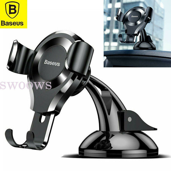 Phone Holder For Baseus 360° Car Mobile Cell Gravity Dashboard Suction Mount Sta