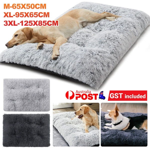 Pet Bed Dog Calming Washable Soft Warm Plush Mattress Cushion Extra Large HOT