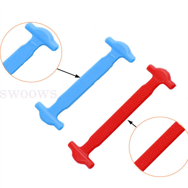 No Tie Elastic Silicone Shoe Laces Shoelaces Sneakers Sports Child/Adult/Unisex