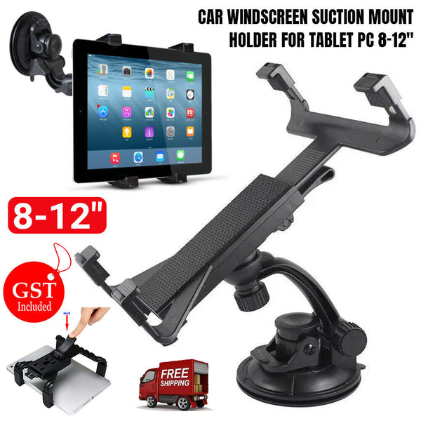 1/2 Car Windscreen Suction Mount Holder For iPad MiniPro Samsung Tablet PC 8-12"