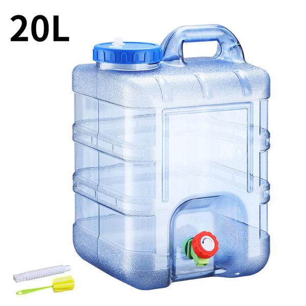 Portable Water Bucket Camping Water Container Outlet Tap Barrel Outdoor 5-25L