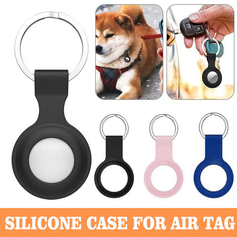 For Apple AirTag Silicone Leather Case Protective Cover Location Tracker Air Tag