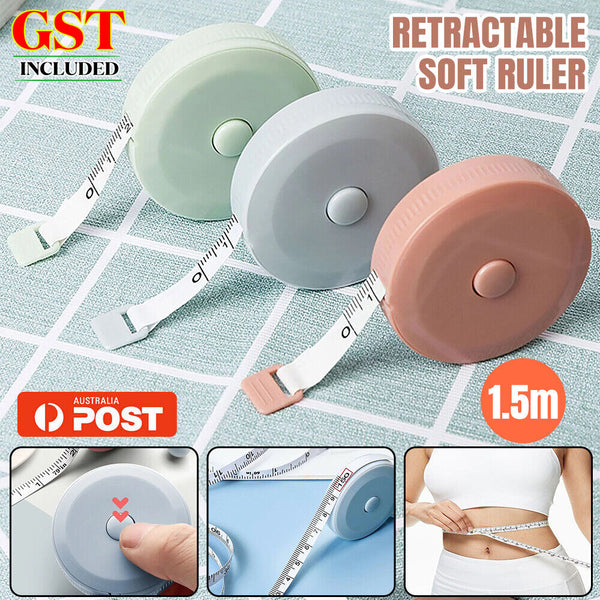 1.5m Retractable Body Measuring Soft Ruler Sewing Cloth Tailor Tape Measure