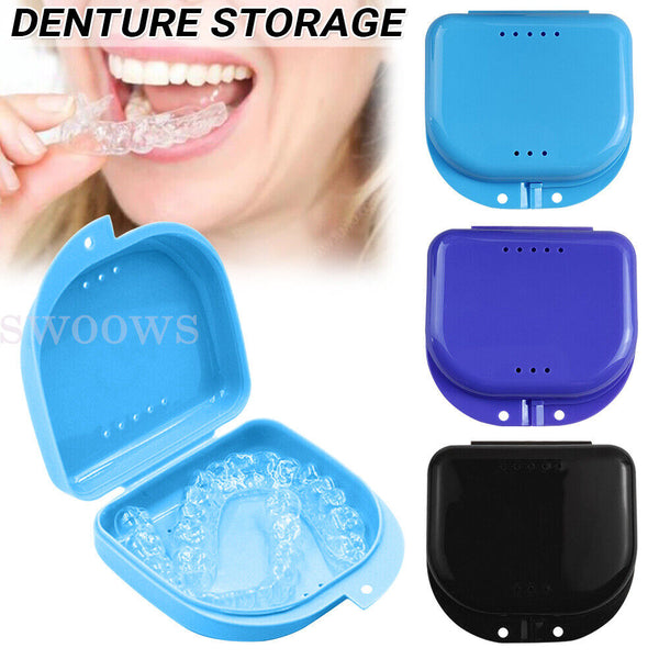 Orthodontic Retainer Box Teeth Mouth Denture Dental Case Guard Storage Sport