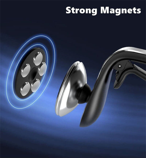 360 Rotation Magnetic Car Mount Air Vent Clip Phone Holder For iPhone Samsung